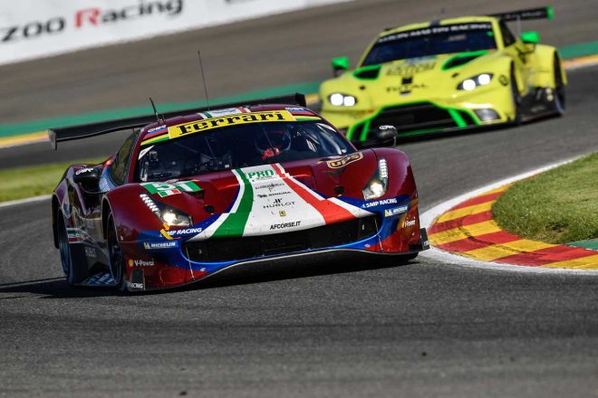 今シーズン、エボモデルとして登場したフェラーリ488 GTE Evo