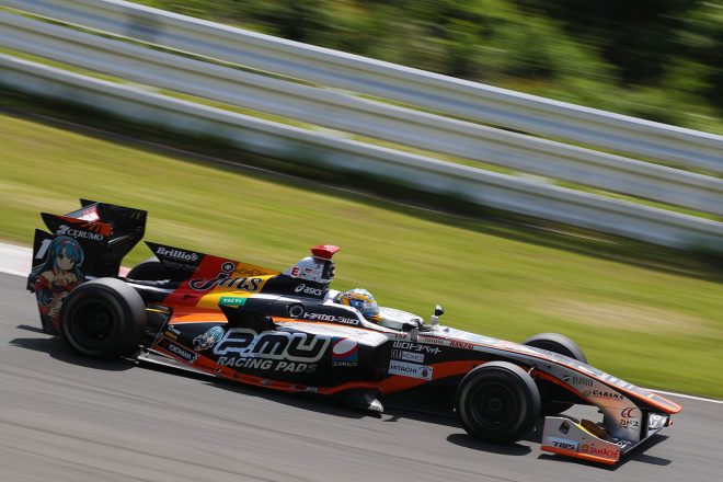 スーパーフォーミュラ第3戦SUGO 金曜専有走行でトップタイムを記録した石浦宏明（JMS P.MU／CERUMO・INGING）