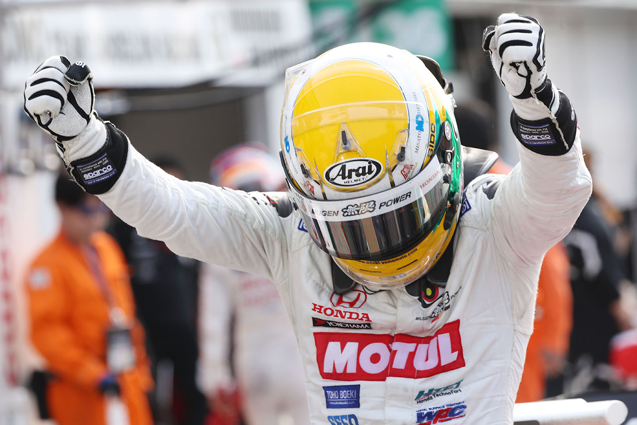 2018年シーズン2勝目を挙げた山本尚貴（TEAM MUGEN）