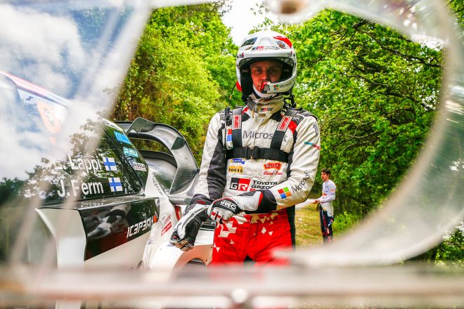 2017年、ラリー・イタリアで快走したエサペッカ・ラッピ（トヨタ・ヤリスWRC）