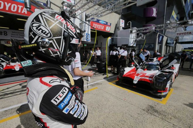 テストデー2番手につけた小林可夢偉と7号車トヨタTS050ハイブリッド