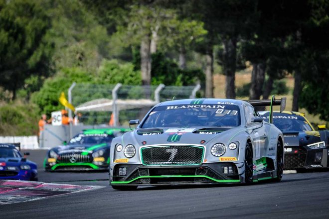 初表彰台を獲得したベントレー・チームMスポーツの7号車ベントレー・コンチネンタルGT3