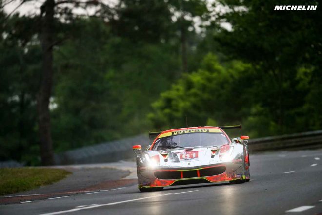 LM-GTEアマクラス優勝を目指すクリアウォーター・レーシングの61号車フェラーリ488 GTE