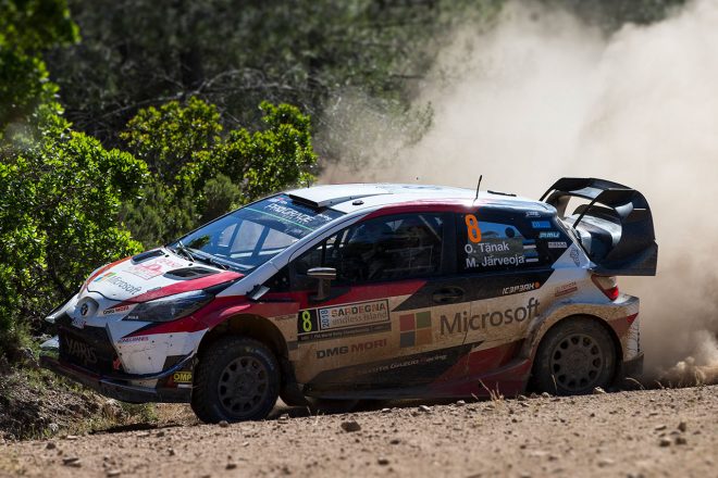競技2日目にリタイアを強いられたオット・タナク（トヨタ・ヤリスWRC）は総合8位でフィニッシュ
