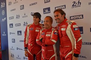 MRレーシングのエドワード・チーバー、石川資章、オリビエ・ベレッタ