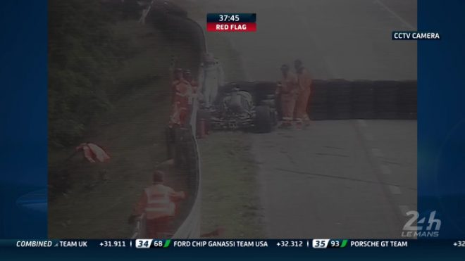 大クラッシュを喫したチェティラー・ヴィッロルバ・コルセの47号車ダラーラP217・ギブソン