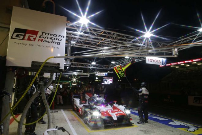 フロントロウ2番手からスタートする7号車トヨタTS050ハイブリッド