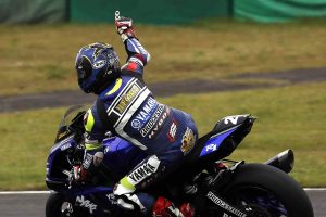 今季6勝目を挙げた中須賀克行(YAMAHA FACTORY RACING TEAM)