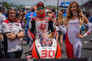 MotoGPクラスのレースで初めて完走を逃した中上