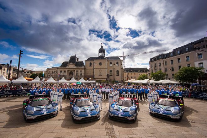 フォード陣営は総勢4台体制で第86回ル・マン24時間耐久レースに臨んだ