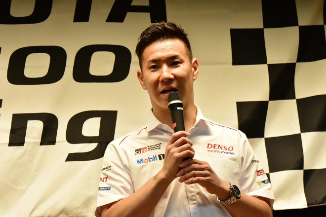 トヨタのル・マン24時間優勝メディア報告会に出席した小林可夢偉
