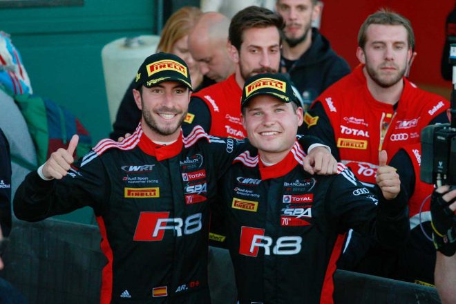 1号車アウディのアレックス・リベラスとクリストファー・ミース