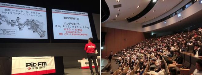 NISSAN MotorSports LIVE with Pit-FMの様子