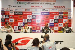 予選後の会見にはマネパ ランボルギーニ GT3ではなく、LEON CVSTOS AMGのドライバーが出席した