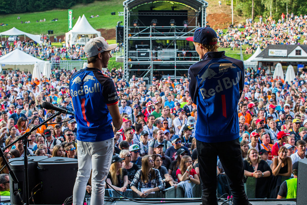 2018年F1第9戦オーストリアGP　ピエール・ガスリー、ブレンドン・ハートレー