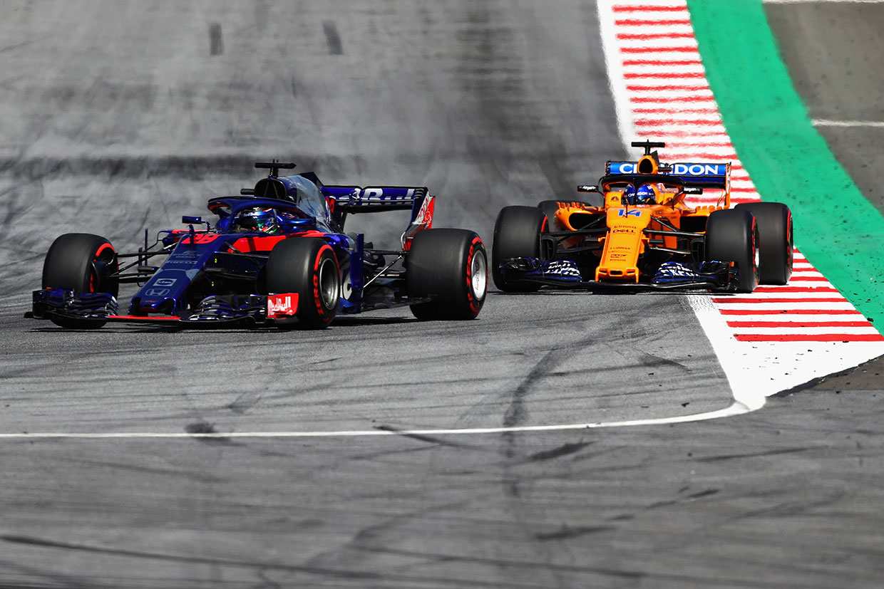 2018年F1第9戦オーストリアGP決勝　ブレンドン・ハートレー