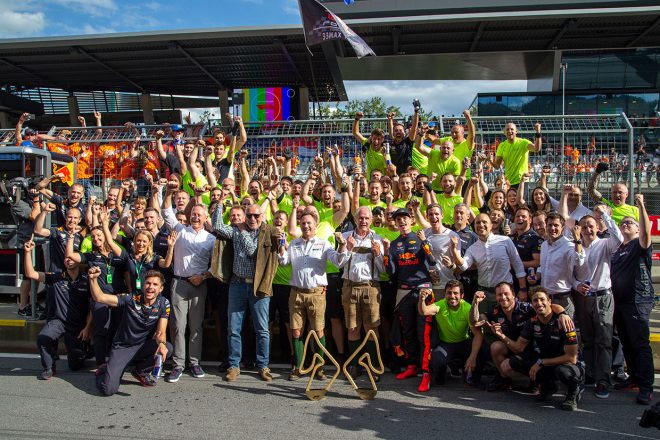 2018年F1第9戦オーストリアGP決勝で優勝したマックス・フェルスタッペン