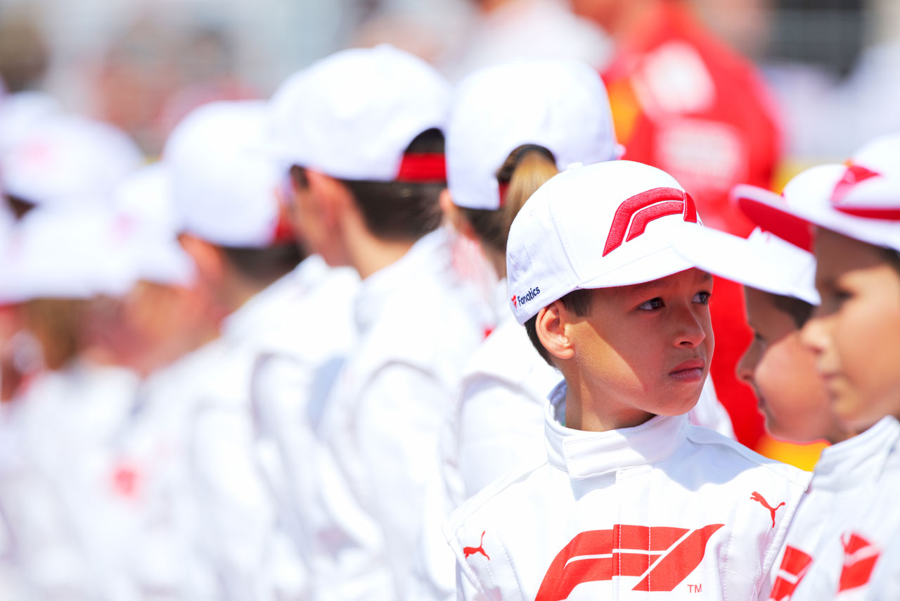 2018年よりF1に導入されたグリッドキッズ