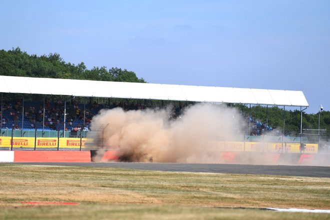 2018年F1第10戦イギリスGP　FP3のブレンドン・ハートレーが大クラッシュ