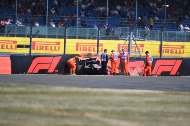 2018年F1第10戦イギリスGP　FP3のブレンドン・ハートレーが大クラッシュ