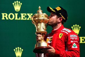 F1第10戦イギリスGPで優勝を飾ったセバスチャン・ベッテル