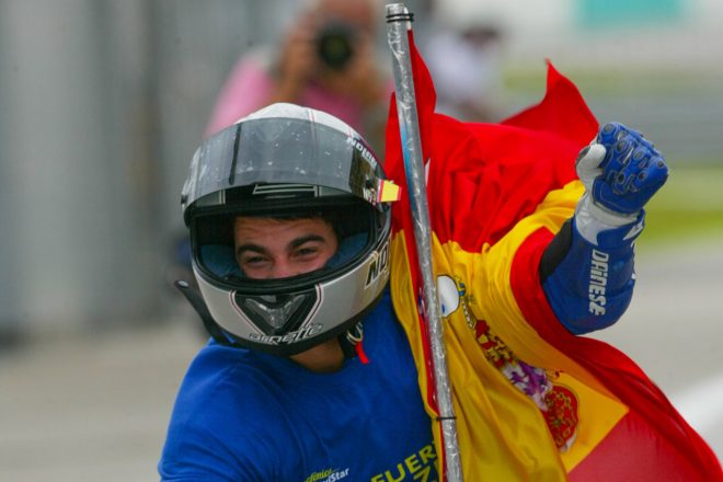 2003年チャンピオンを獲得したダニ・ペドロサ