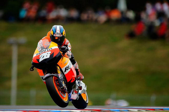 2012年のチェコGPで劇的な逆転勝利を見せたダニ・ペドロサ