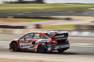 スバル勢最上位の4位に入ったトラビス・パストラーナ(スバルWRX STI)