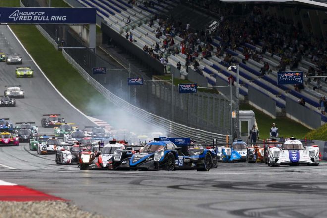 スタート直後にトップを奪ったデュケーヌ・エンジニアリングの29号車オレカ07・ギブソン