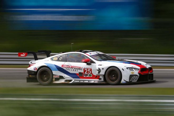 映画『ミッション：インポッシブ／フォールアウト』のロゴが入った25号車BMW M8 GTE
