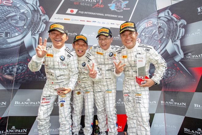 BMW Team Studieは木下隆之／砂子塾長組81号車BMW M4 GT4が連勝、僚友82号車も表彰台を獲得する好成績を残す週末となった