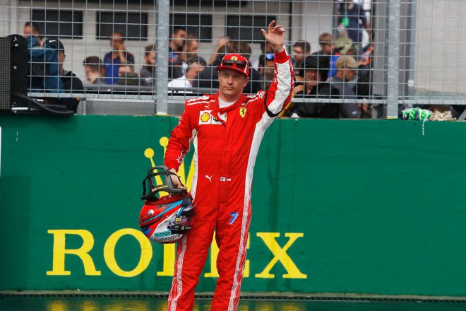 2018年F1第12戦ハンガリーGP予選3番手となったキミ・ライコネン