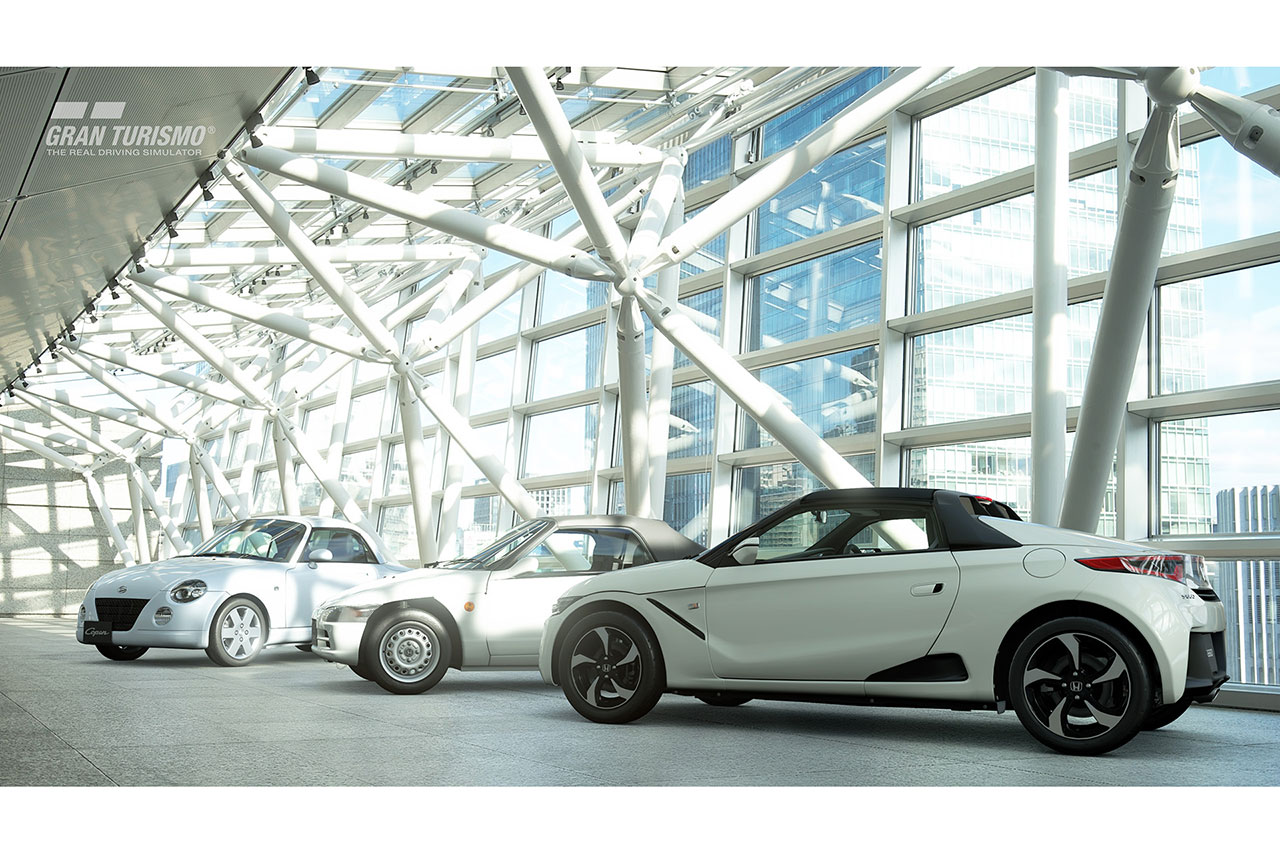 グランツーリスモSPORTの7月アップデートで配信されるダイハツ・コペンやホンダ・ビート、ホンダS660