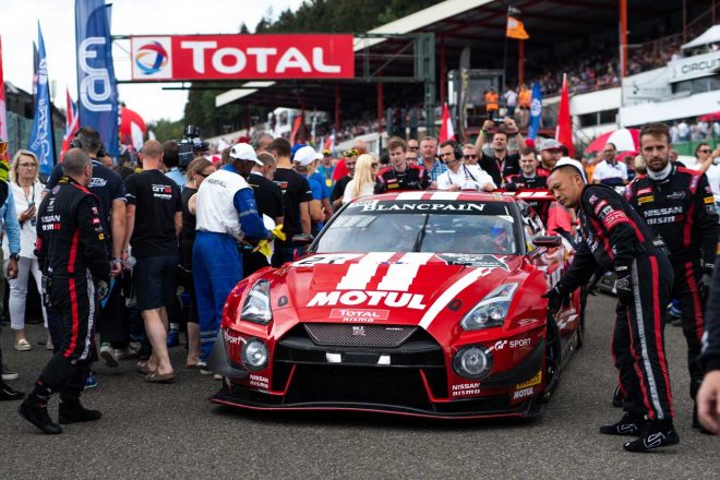 ブランパンGTシリーズ・エンデュランスカップに参戦している2018年型ニッサンGT-RニスモGT3