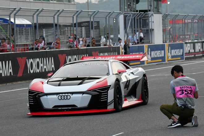 アウディがグランツーリスモのために作り上げたコンセプトカー、アウディ e-tron ビジョン グランツーリスモ