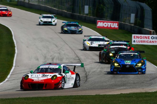 GTDクラスを制した58号車ポルシェ911 GT3 R