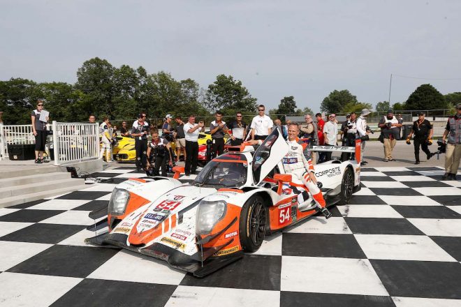 優勝したコア・オートスポーツの54号車オレカ07・ギブソン