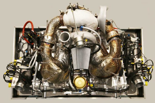 メカクローム製3.4リッターV6シングルターボエンジン『V634P1』