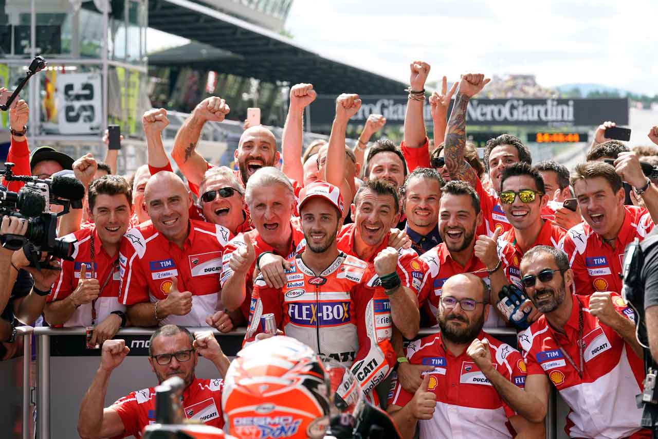 2017MotoGPオーストリアGPを制したアンドレア・ドヴィツィオーゾ