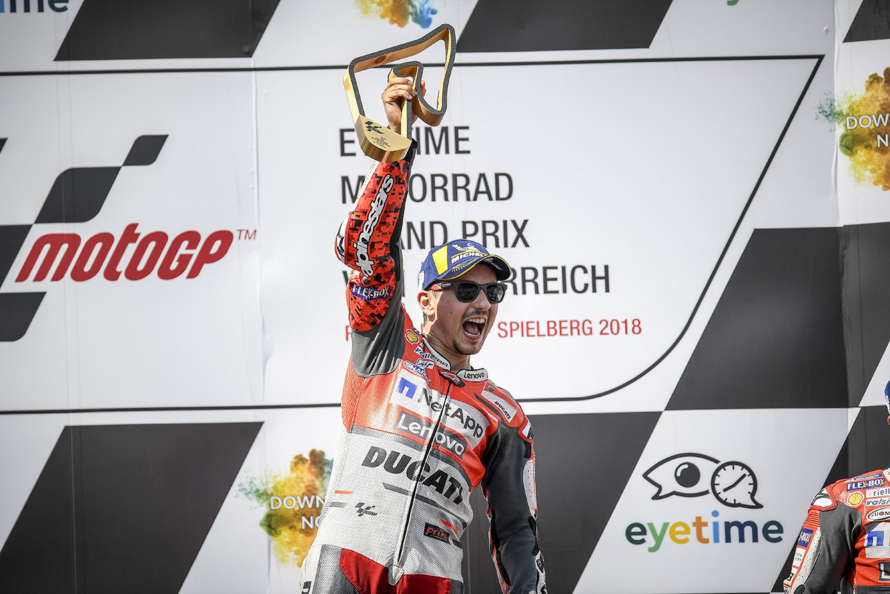 第11戦オーストリアGPを制したホルヘ・ロレンソ