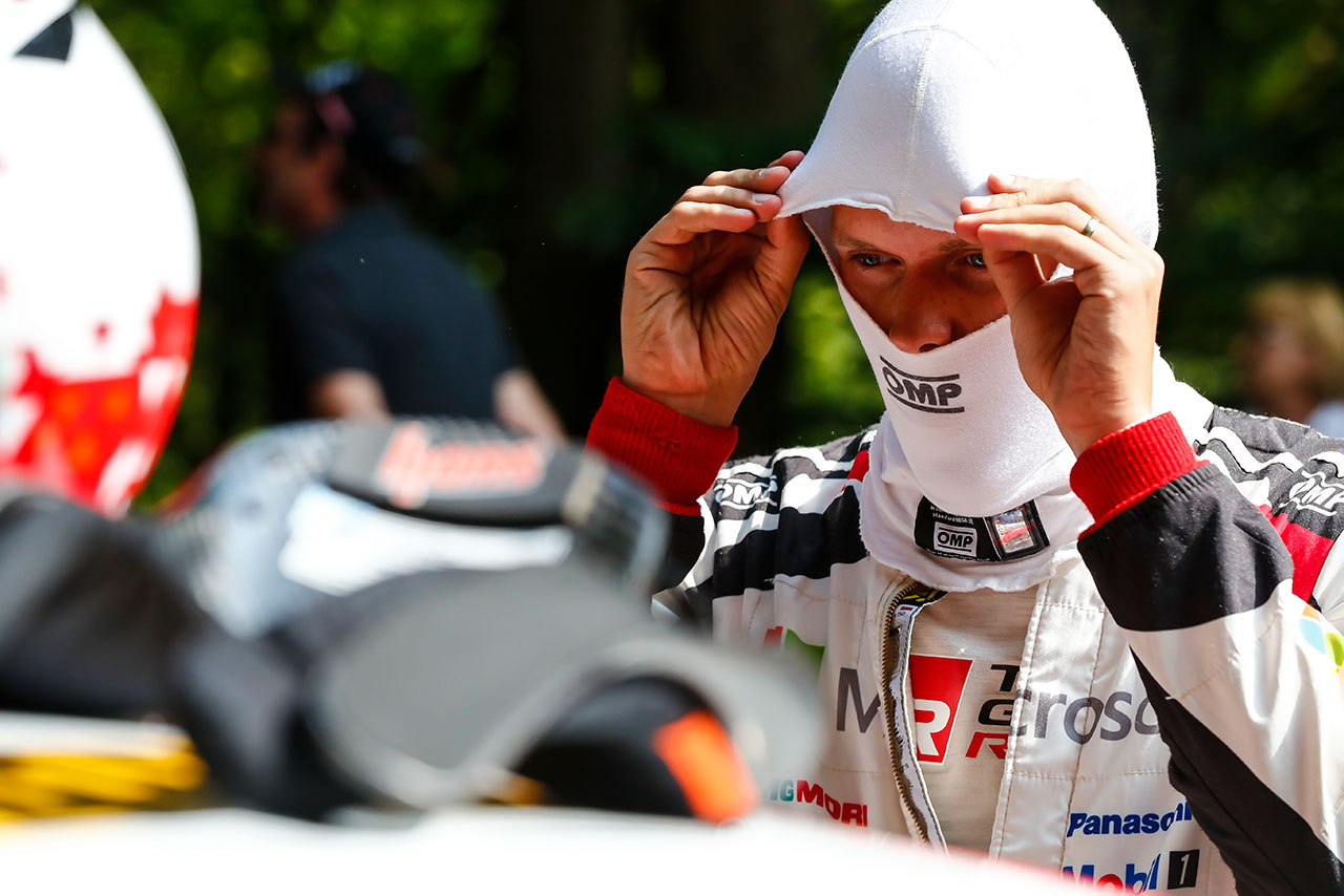 総合首位を走るオット・タナク（トヨタ・ヤリスWRC）