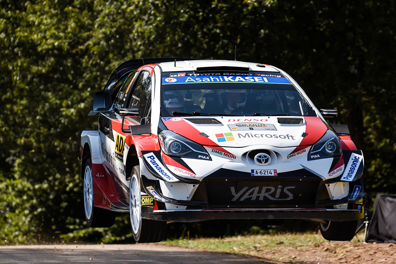 WRC第9戦ドイチェランドを制したオット・タナク（トヨタ・ヤリスWRC）