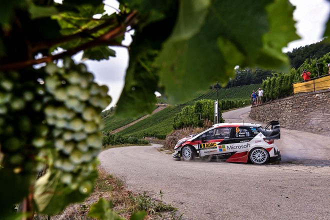 競技最終日はぶどう畑の間を抜けるステージも設定された