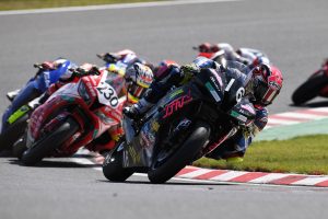 2018年全日本ロードレース第5戦ST600筑波のレース1では優勝を果たした長尾