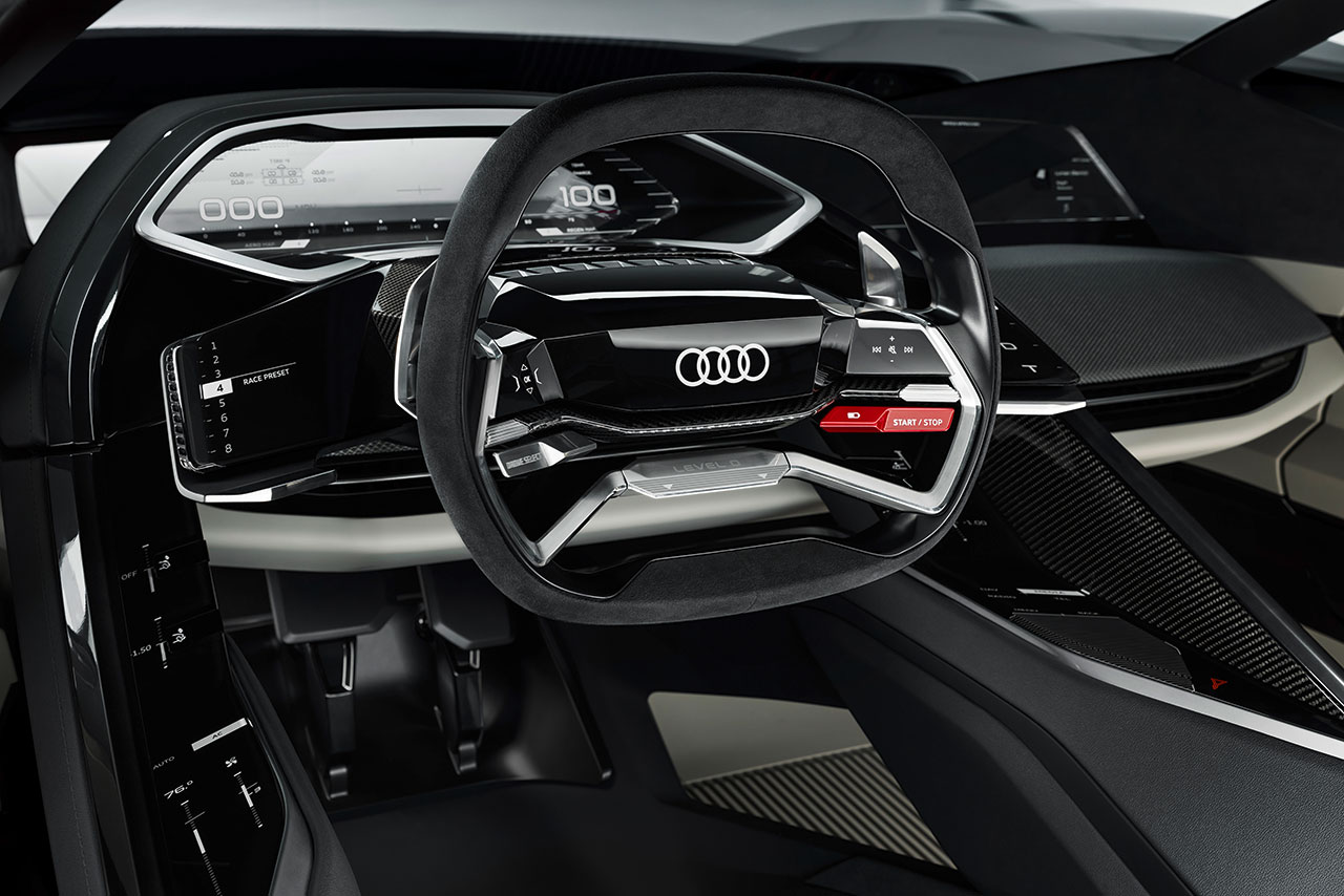 『Audi PB18 e-tron』のコクピット