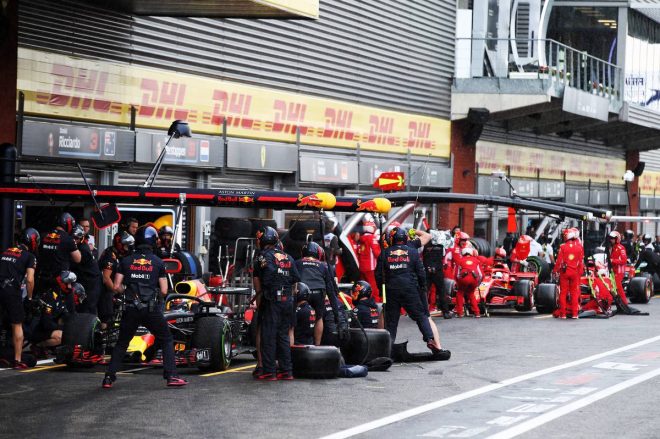 2018年F1第13戦ベルギーGP　ダニエル・リカルド（レッドブル）
