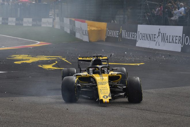 2018年F1第13戦ベルギーGPで多重クラッシュが発生