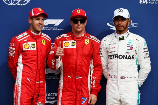 2018年F1第14戦イタリアGP予選：ポールポジションはキミ・ライコネン、2番手セバスチャン・ベッテル、3番手ルイス・ハミルトン