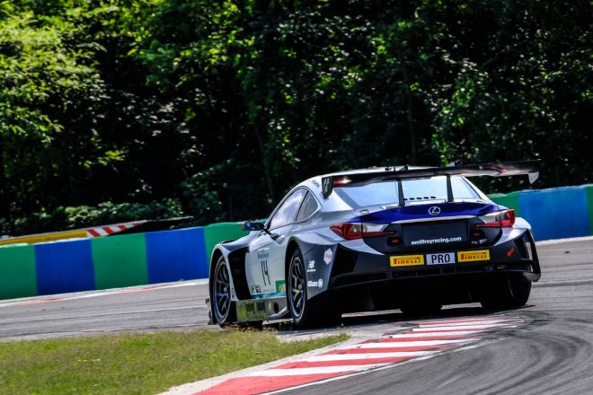 エミール・フレイ・レーシングのレクサスRC F GT3は14号車レクサスのレース1総合6位が週末の最高順位となった