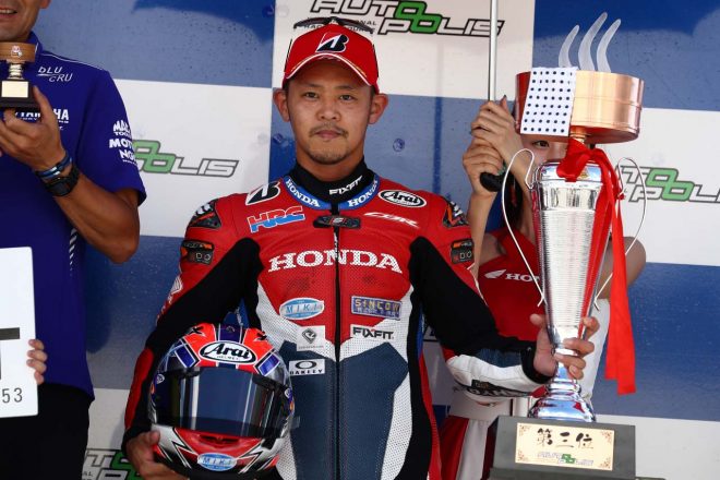 3位表彰台を獲得した高橋巧（Team HRC）